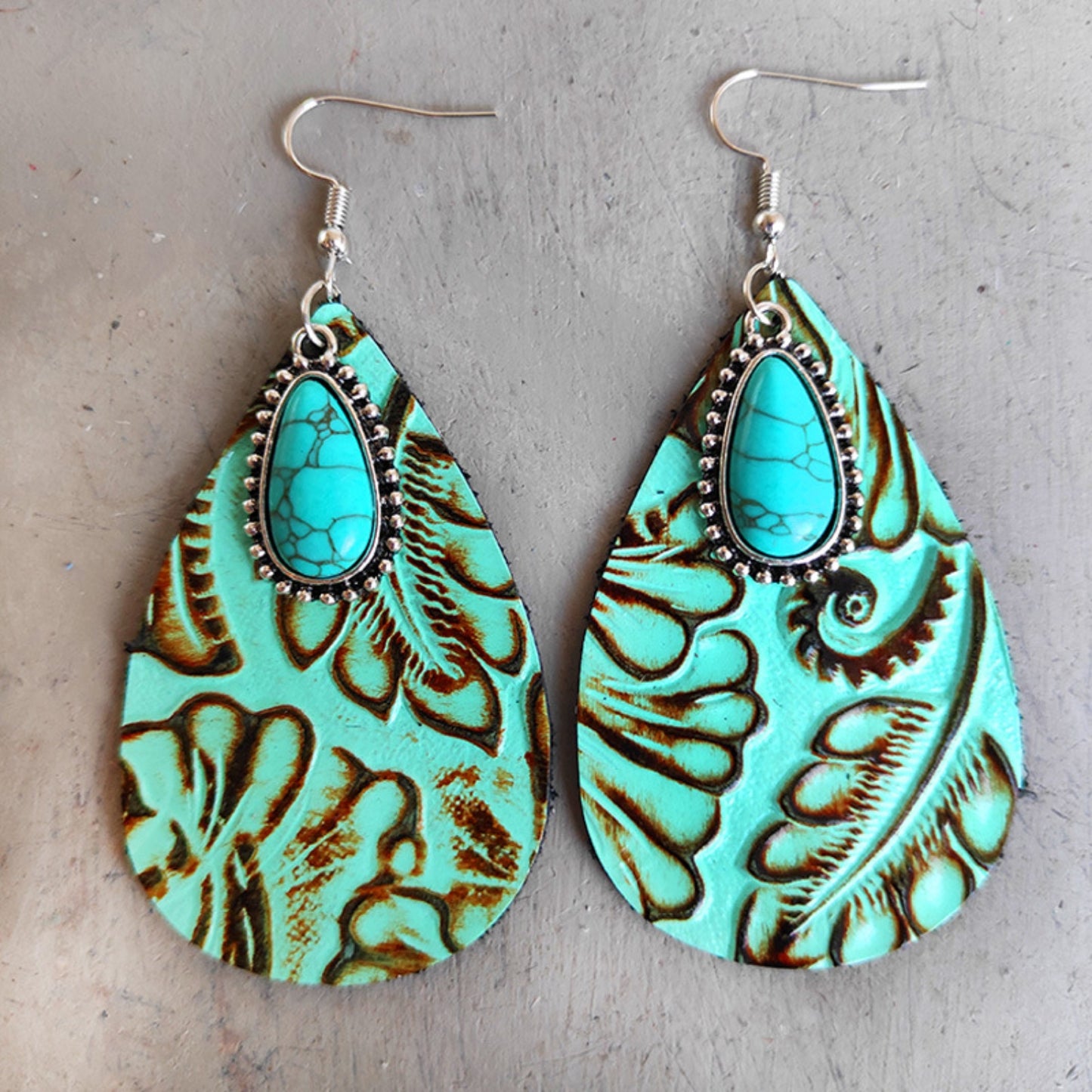 Turquoise Teardrop Earrings