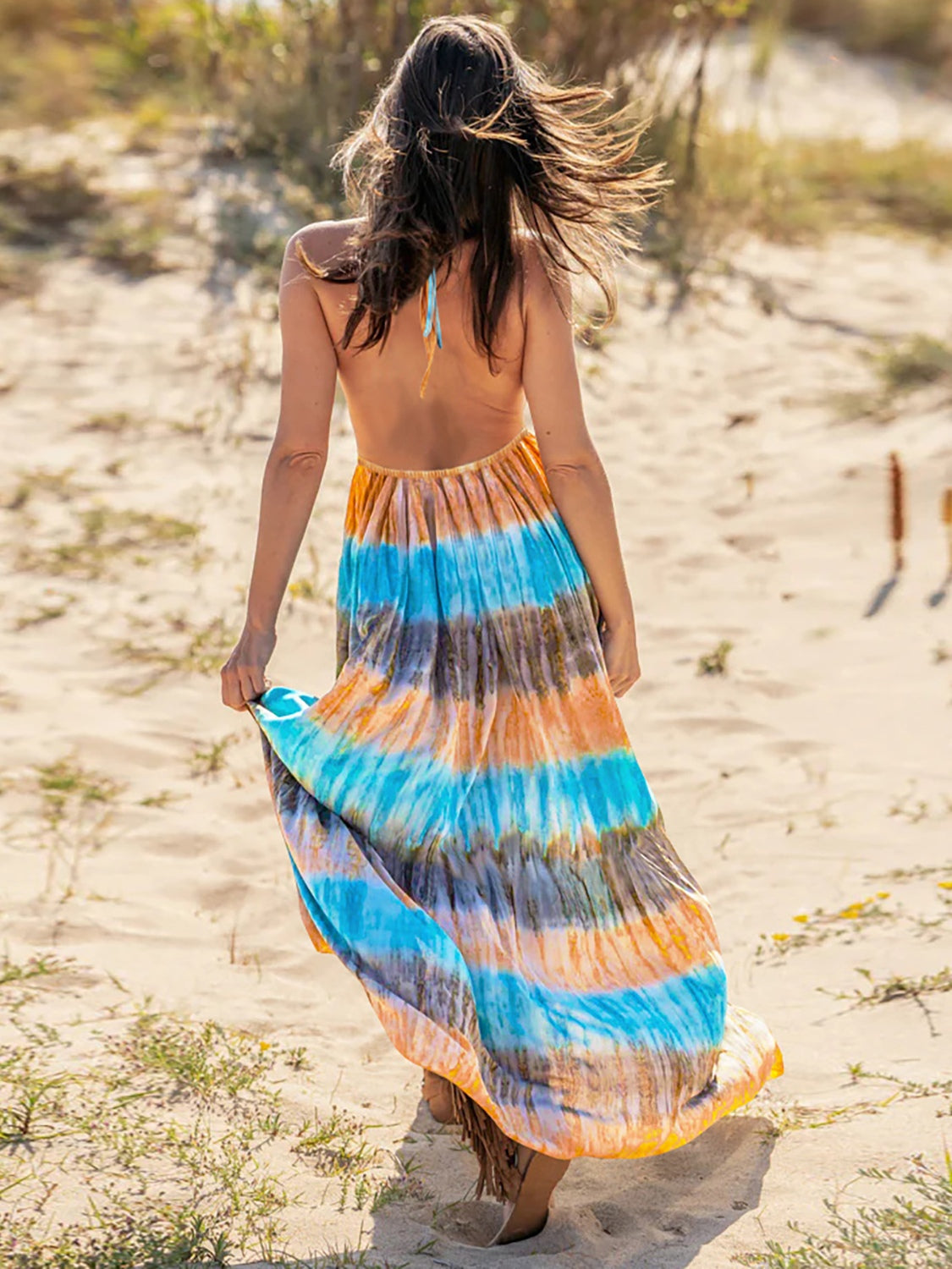 Tie-Dye Neck Dress