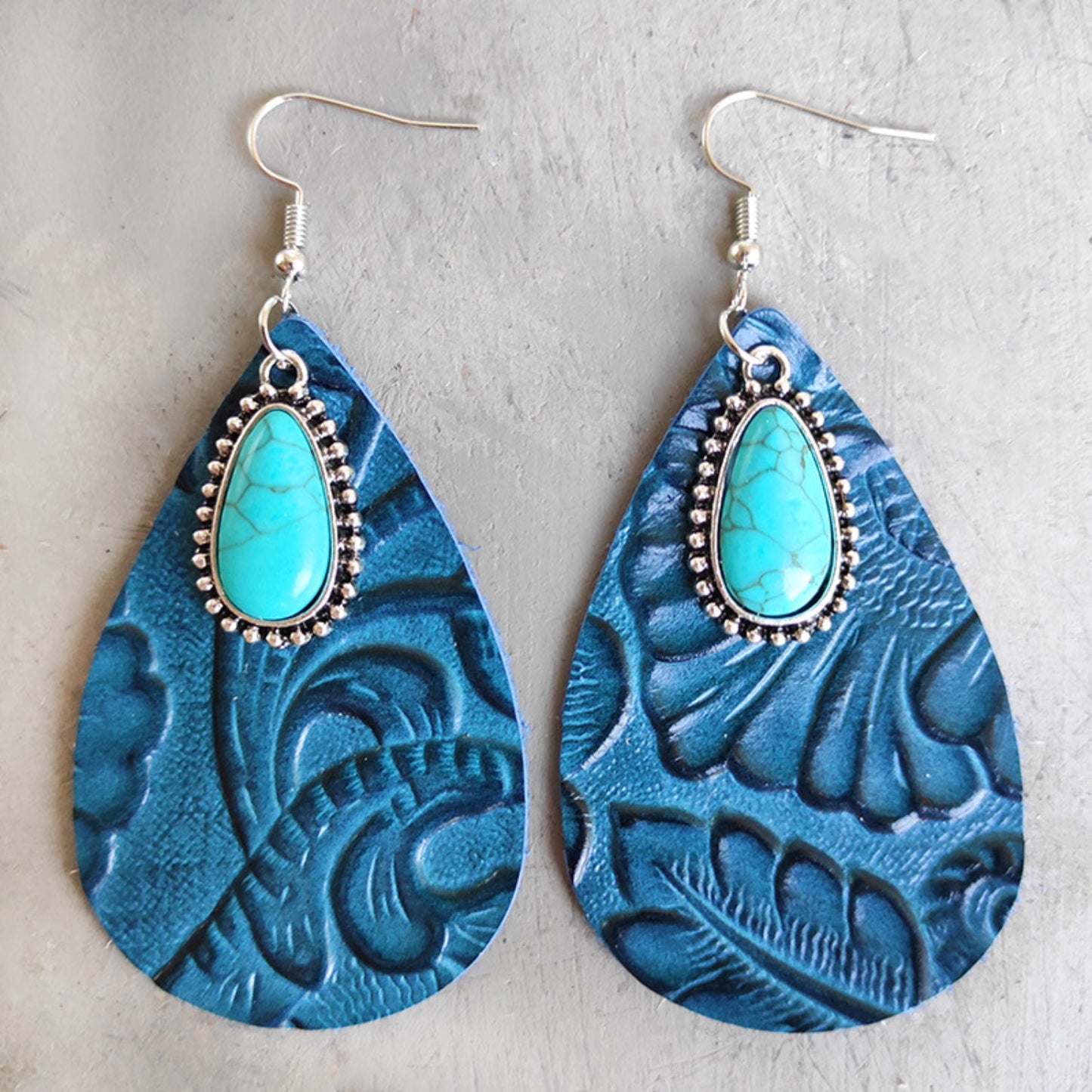 Turquoise Teardrop Earrings