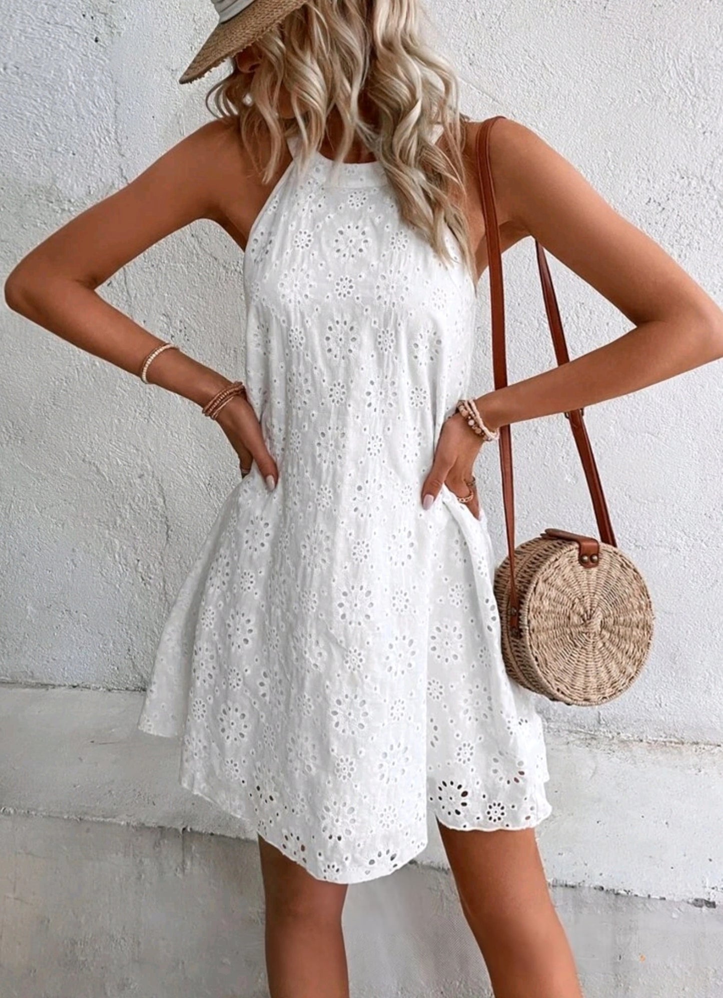 Pure Bliss Eyelet Dress